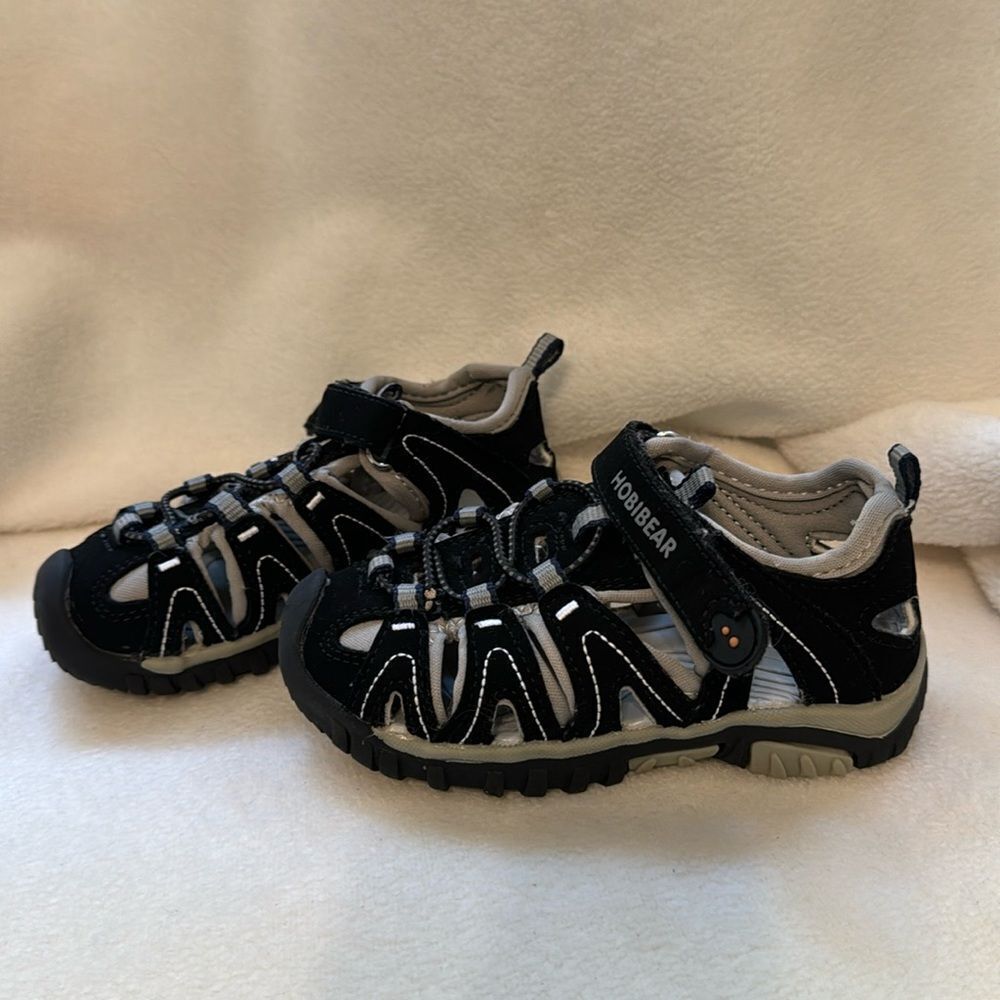 Hobibear Black Kids Outdoor Sandals